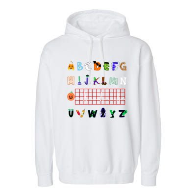 Nurse Halloween Alphabet Pqrst Electrocardiogram Ekg Ecg Great Gift Garment-Dyed Fleece Hoodie