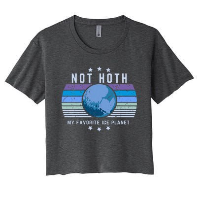 Not Hoth Alien Romance Ice Planet Women's Crop Top Tee