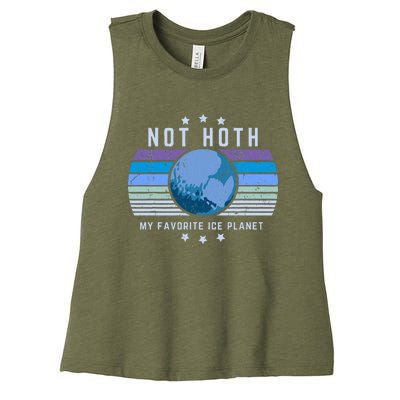 Not Hoth Alien Romance Ice Planet Women's Racerback Cropped Tank