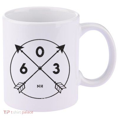 New Hampshire Area Code 603 State Pride Souvenir Gift 11oz C Handle Ceramic Mug