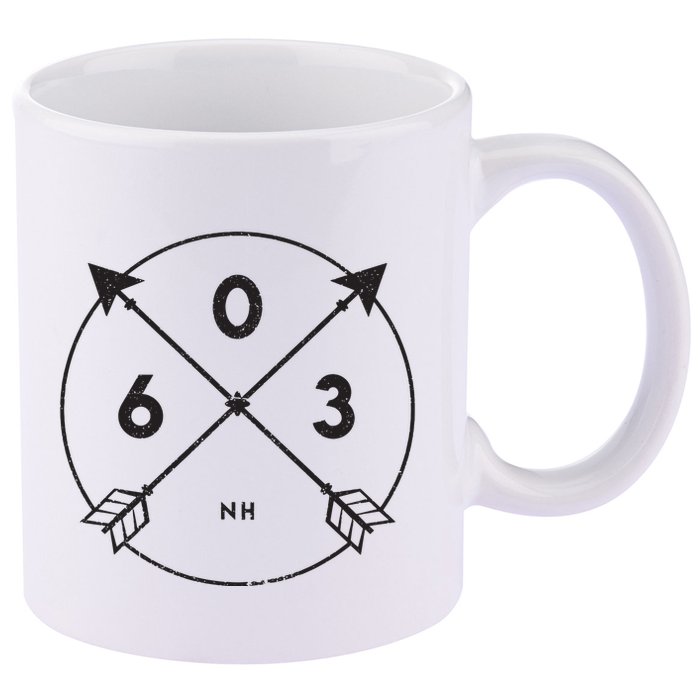 New Hampshire Area Code 603 State Pride Souvenir Gift 11oz C Handle Ceramic Mug