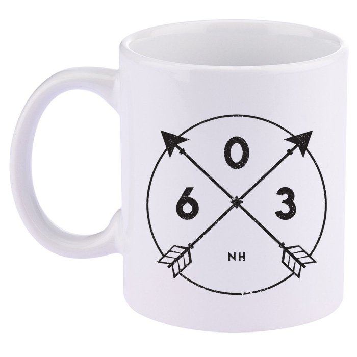 New Hampshire Area Code 603 State Pride Souvenir Gift 11oz C Handle Ceramic Mug