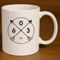 New Hampshire Area Code 603 State Pride Souvenir Gift 11oz C Handle Ceramic Mug