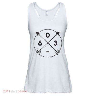 New Hampshire Area Code 603 State Pride Souvenir Gift Ladies Essential Flowy Tank