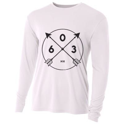 New Hampshire Area Code 603 State Pride Souvenir Gift Cooling Performance Long Sleeve Crew