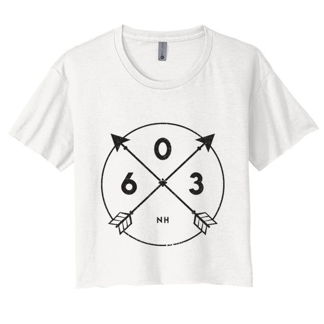 New Hampshire Area Code 603 State Pride Souvenir Gift Crop Top