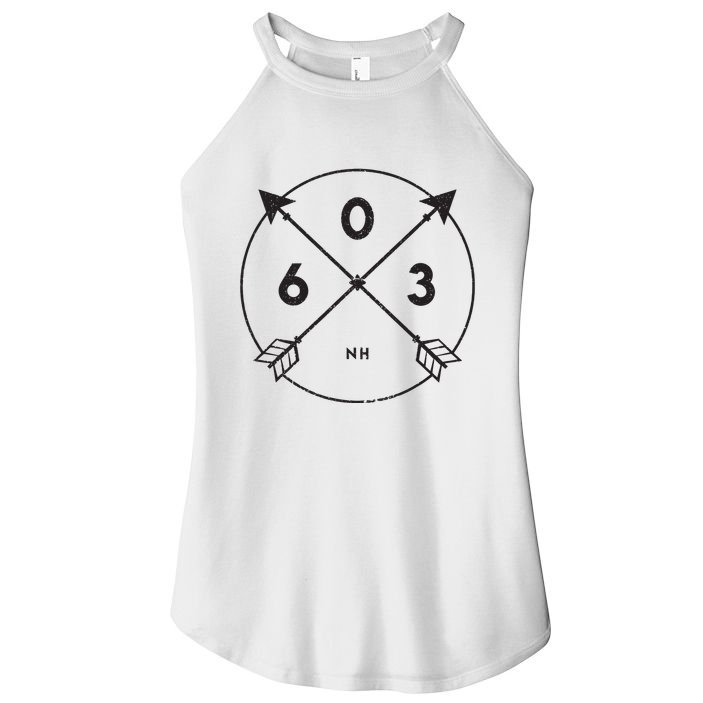 New Hampshire Area Code 603 State Pride Souvenir Gift Women's Perfect Tri Rocker Tank