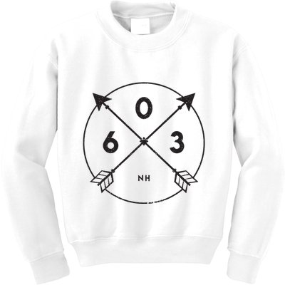 New Hampshire Area Code 603 State Pride Souvenir Gift Kids Sweatshirt