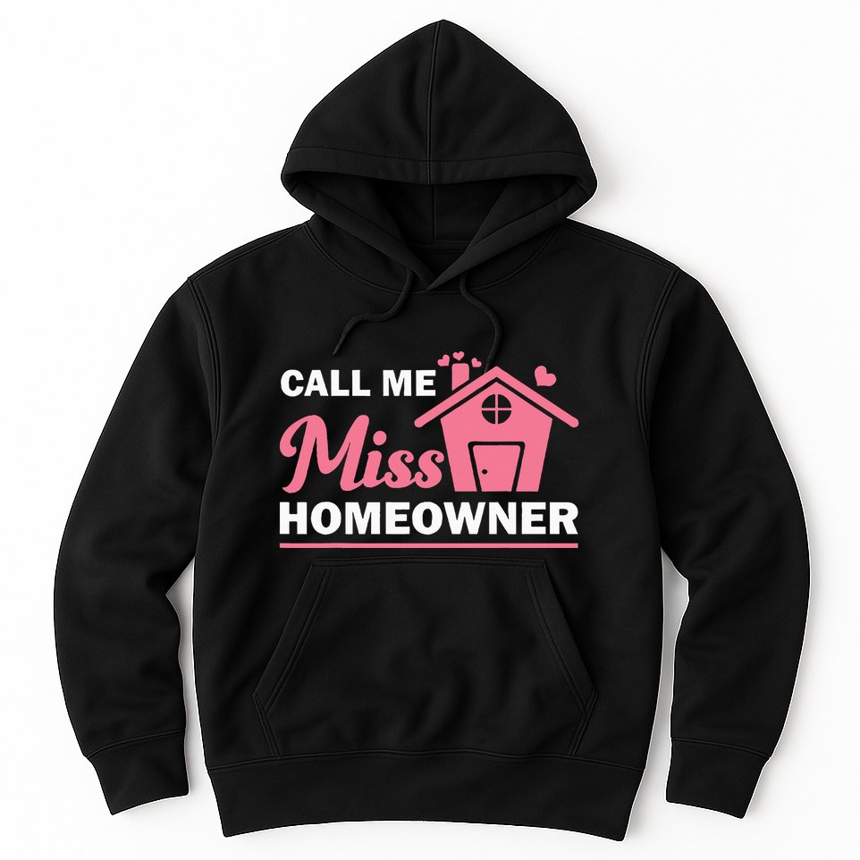 New Homeowner Art Women Housewarming Buyer Owner Hoodie