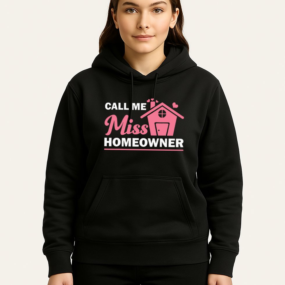 New Homeowner Art Women Housewarming Buyer Owner Hoodie