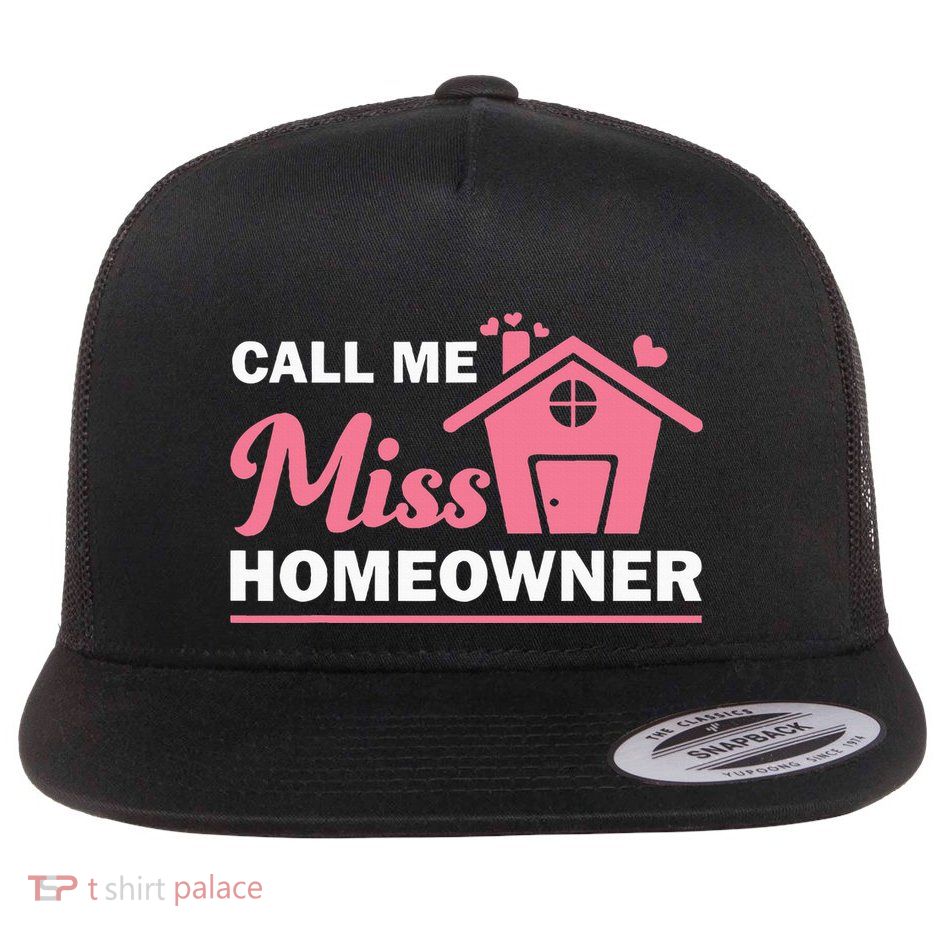 New Homeowner Art Women Housewarming Buyer Owner Flatbill Hat