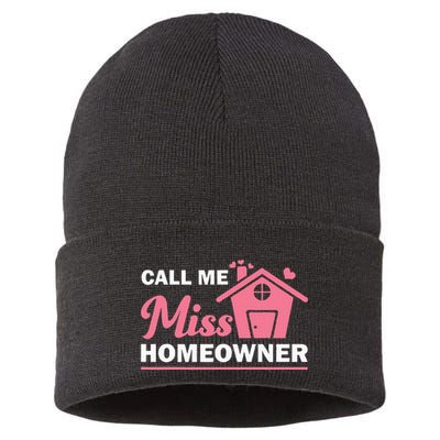 New Homeowner Art Women Housewarming Buyer Owner Sustainable Knit Beanie
