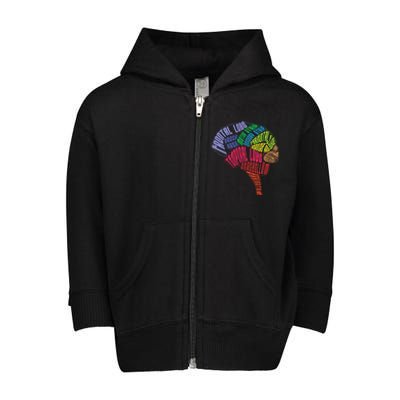 Neurology Hu Brain Anatomy Neurologists Brain Doctor Gift Toddler Zip Fleece Hoodie