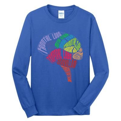 Neurology Hu Brain Anatomy Neurologists Brain Doctor Gift Tall Long Sleeve T-Shirt