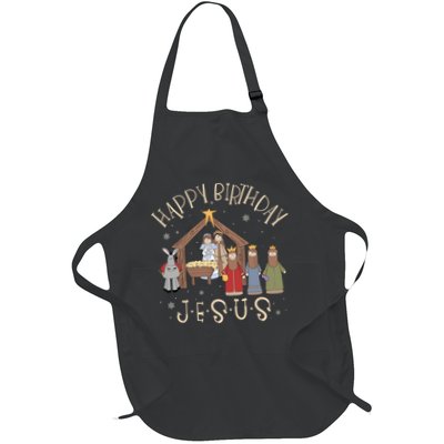 Nativity Happy Birthday Jesus Christmas Nativity Christian Apron