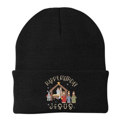 Nativity Happy Birthday Jesus Christmas Nativity Christian Beanie