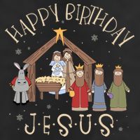 Nativity Happy Birthday Jesus Christmas Nativity Christian Beanie