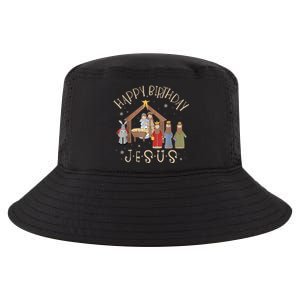 Nativity Happy Birthday Jesus Christmas Nativity Christian Cool Comfort Performance Bucket Hat