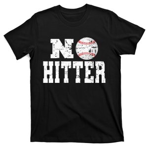 No Hitter Baseball Pitcher Novelty Graphic Art Ball Team T-Shirt