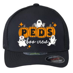 Nurse Halloween Boo Crew Ghost Pumpkins Funny Flexfit Unipanel Trucker Cap