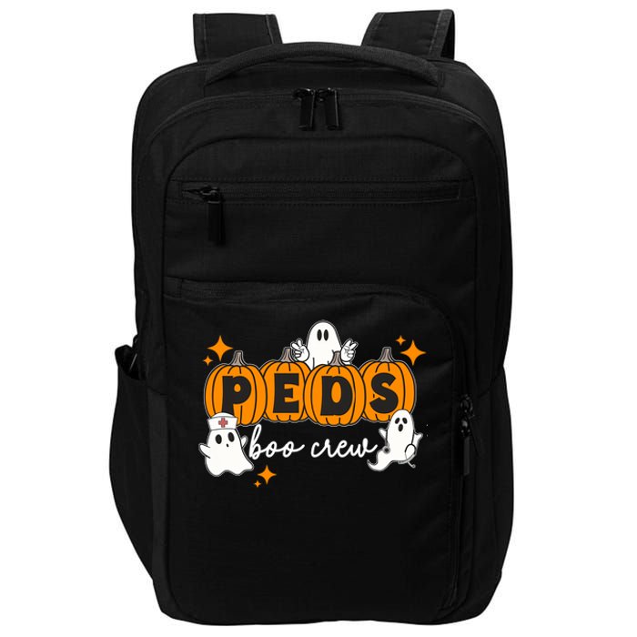 Nurse Halloween Boo Crew Ghost Pumpkins Funny Impact Tech Backpack