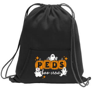 Nurse Halloween Boo Crew Ghost Pumpkins Funny Sweatshirt Cinch Pack Bag