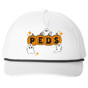 Nurse Halloween Boo Crew Ghost Pumpkins Funny Snapback Five-Panel Rope Hat