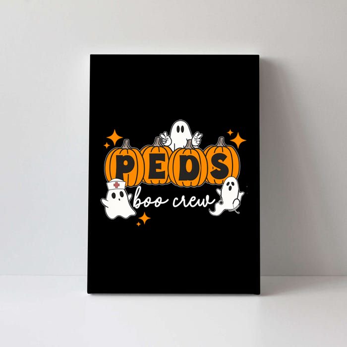 Nurse Halloween Boo Crew Ghost Pumpkins Funny Canvas