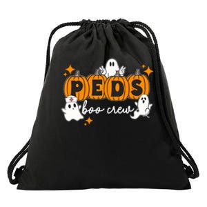 Nurse Halloween Boo Crew Ghost Pumpkins Funny Drawstring Bag