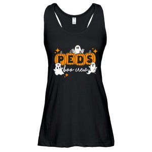 Nurse Halloween Boo Crew Ghost Pumpkins Funny Ladies Essential Flowy Tank