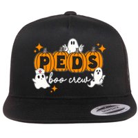 Nurse Halloween Boo Crew Ghost Pumpkins Funny Flat Bill Trucker Hat