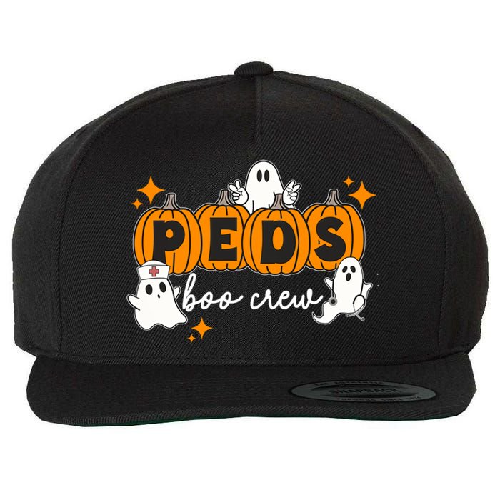 Nurse Halloween Boo Crew Ghost Pumpkins Funny Wool Snapback Cap