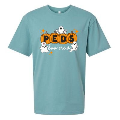 Nurse Halloween Boo Crew Ghost Pumpkins Funny Sueded Cloud Jersey T-Shirt