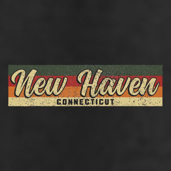 New Haven Ct Connecticut Constitution State Pride 7 Panel Mesh Trucker Snapback Hat