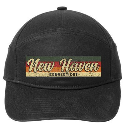 New Haven Ct Connecticut Constitution State Pride 7-Panel Snapback Hat