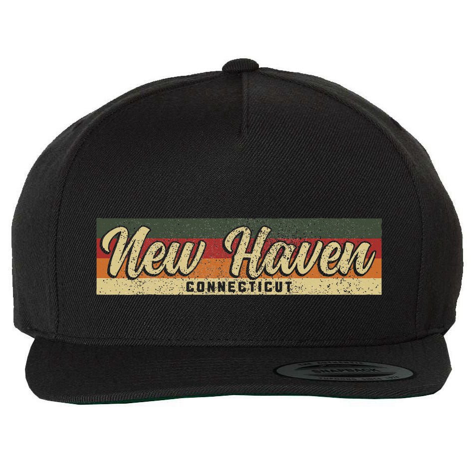 New Haven Ct Connecticut Constitution State Pride Wool Snapback Cap