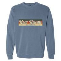 New Haven Ct Connecticut Constitution State Pride Garment-Dyed Sweatshirt
