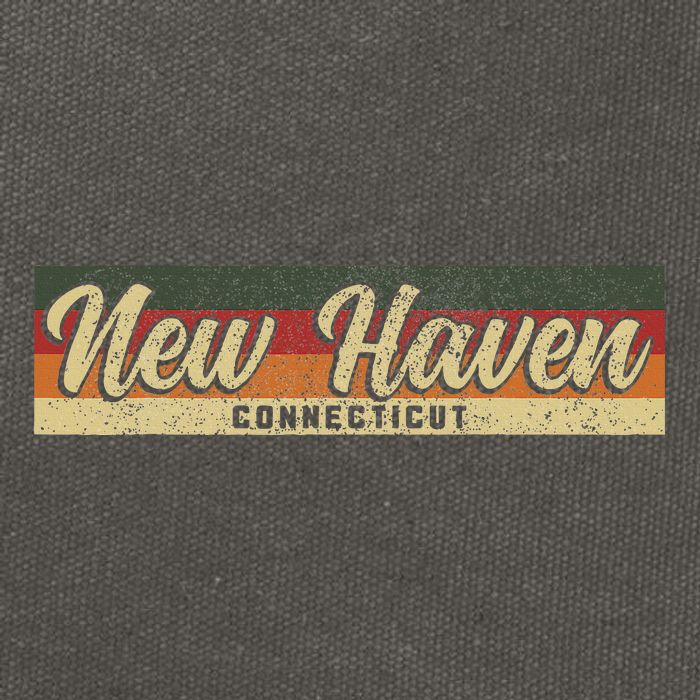 New Haven Ct Connecticut Constitution State Pride Cotton Canvas Backpack