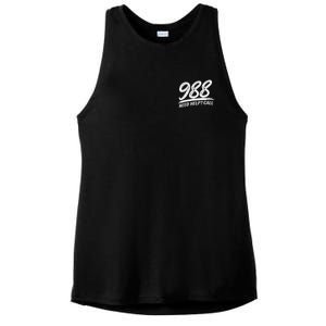 Need Help Call 988 Ladies PosiCharge Tri-Blend Wicking Tank