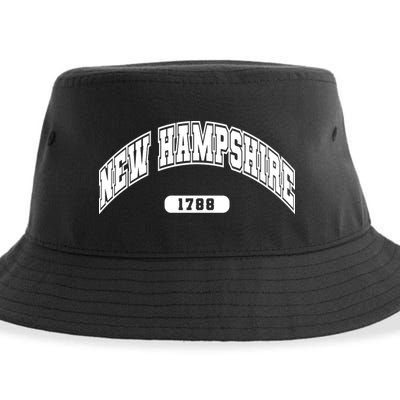 New Hampshire Collegiate Style 1799 Sustainable Bucket Hat