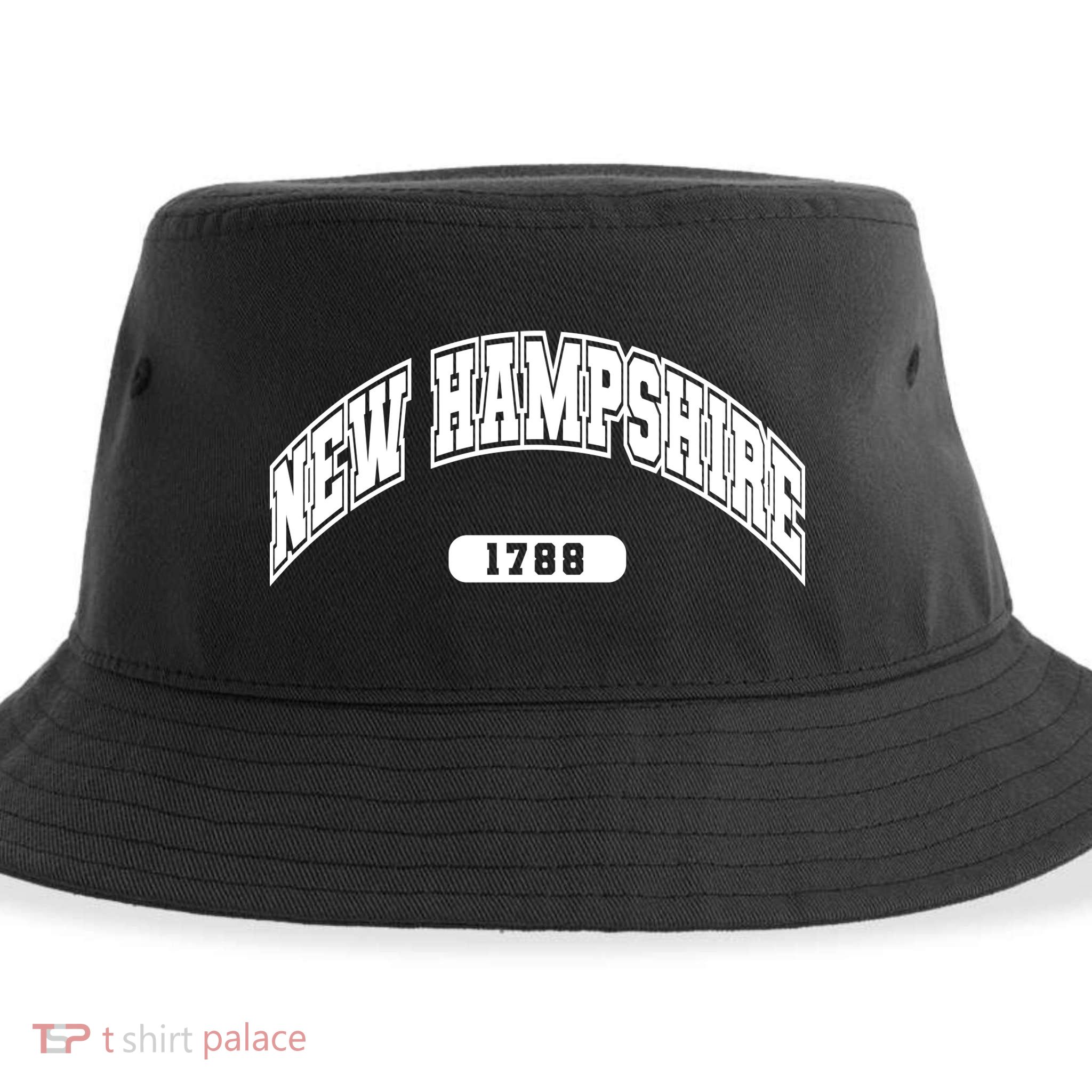 New Hampshire Collegiate Style 1799 Sustainable Bucket Hat