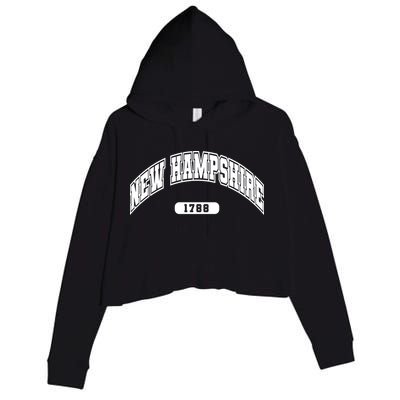 New Hampshire Collegiate Style 1799 Crop Fleece Hoodie