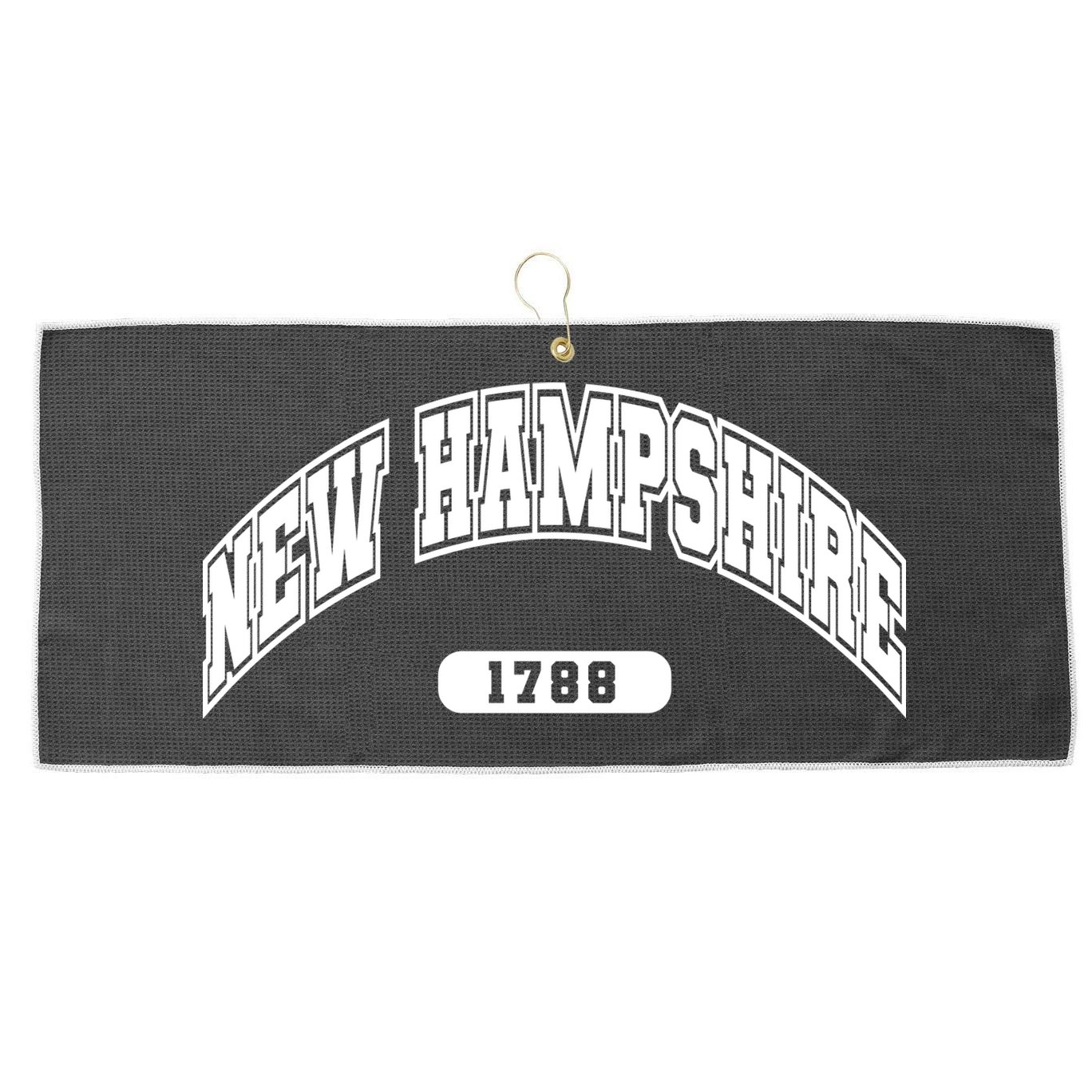 New Hampshire Collegiate Style 1799 Large Microfiber Waffle Golf Towel