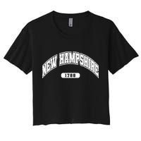 New Hampshire Collegiate Style 1799 Women's Crop Top Tee