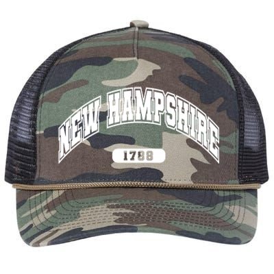 New Hampshire Collegiate Style 1799 Retro Rope Trucker Hat Cap