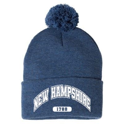 New Hampshire Collegiate Style 1799 Pom Pom 12in Knit Beanie