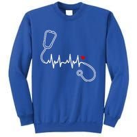 Nurse Heartbeat Clothing Gift Nurse Stethoscope Heart Gift Sweatshirt