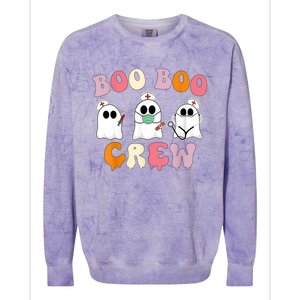 Nurse Halloween Cool Gift Boo Boo Crew Nurse Groovy Cute Gift Colorblast Crewneck Sweatshirt