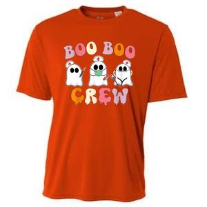 Nurse Halloween Cool Gift Boo Boo Crew Nurse Groovy Cute Gift Cooling Performance Crew T-Shirt