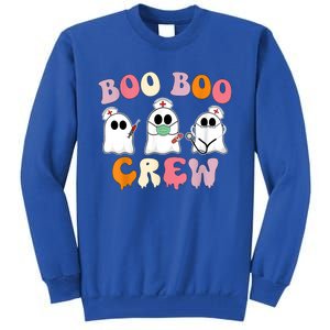 Nurse Halloween Cool Gift Boo Boo Crew Nurse Groovy Cute Gift Tall Sweatshirt